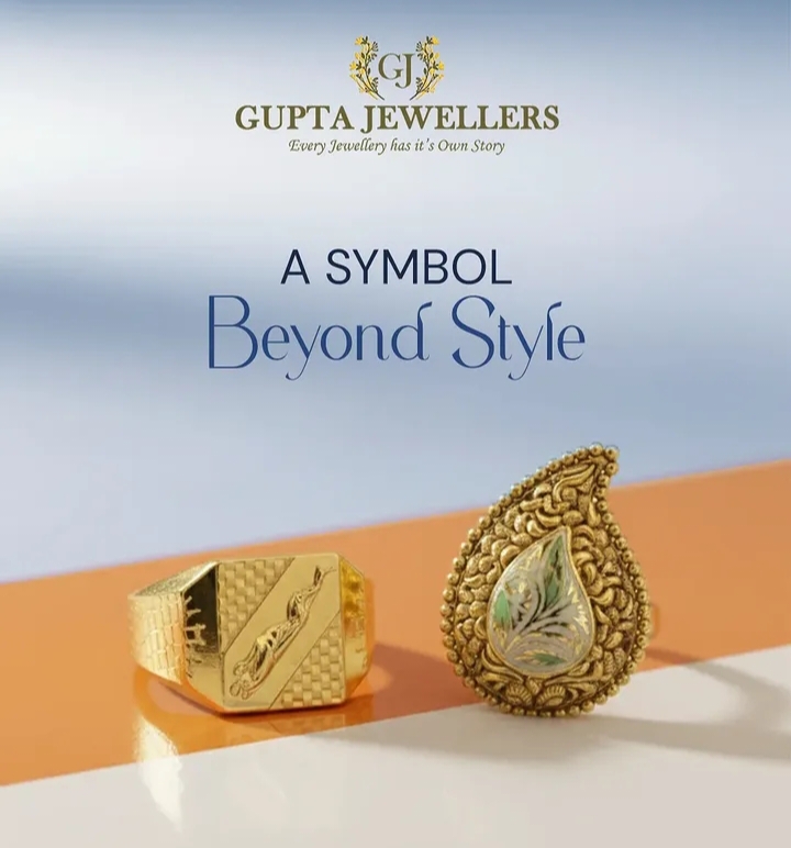 Gold ring and pendant set