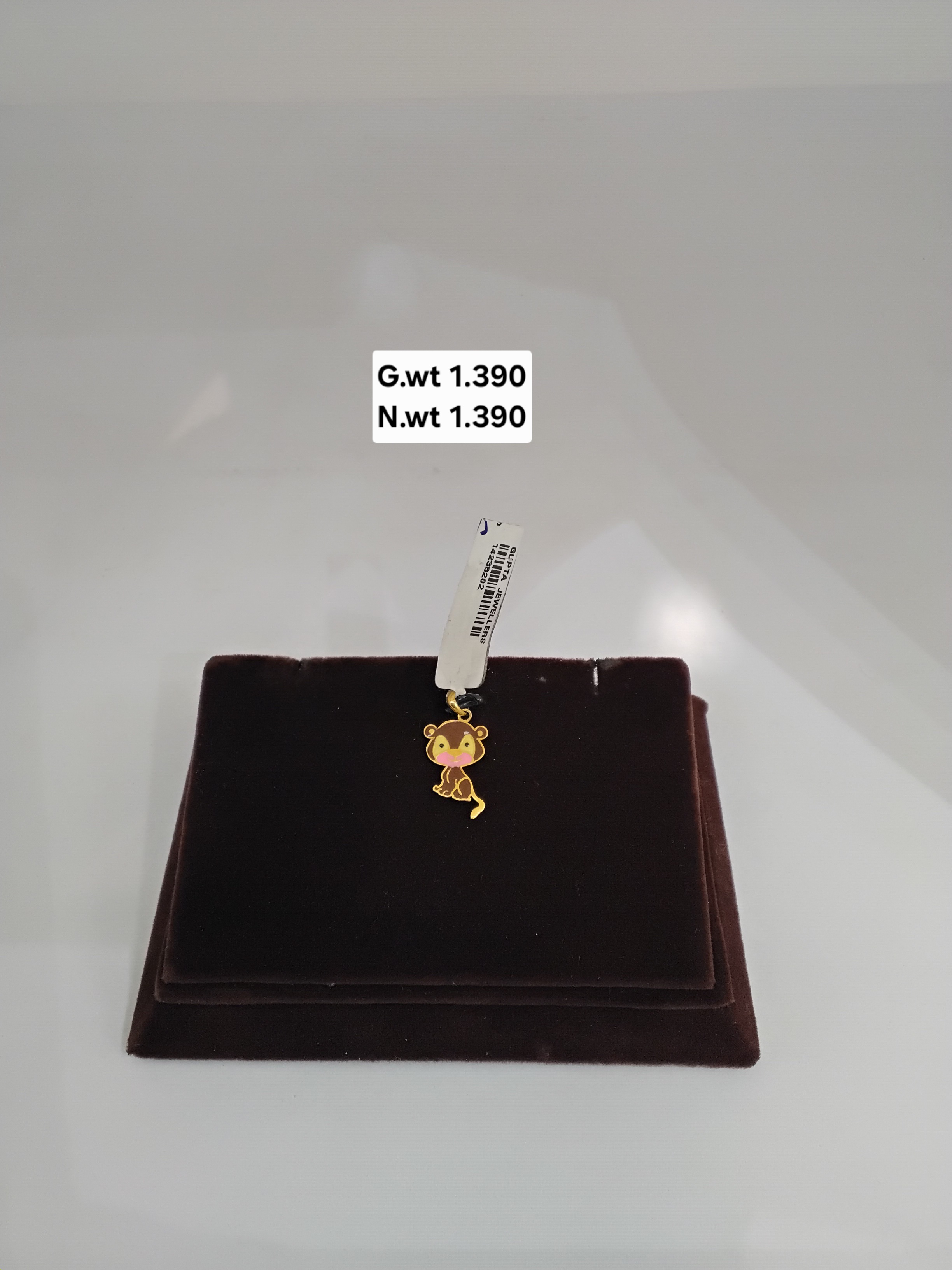 Gold Cartoon monkey Pendant 