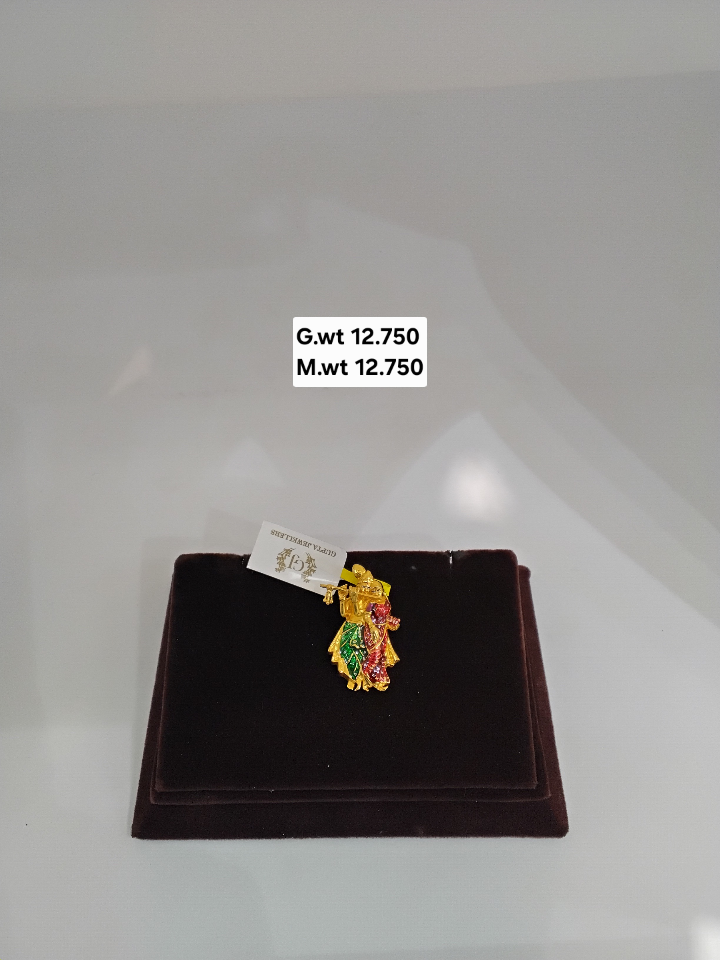 Radha Krishna Gold Pendant