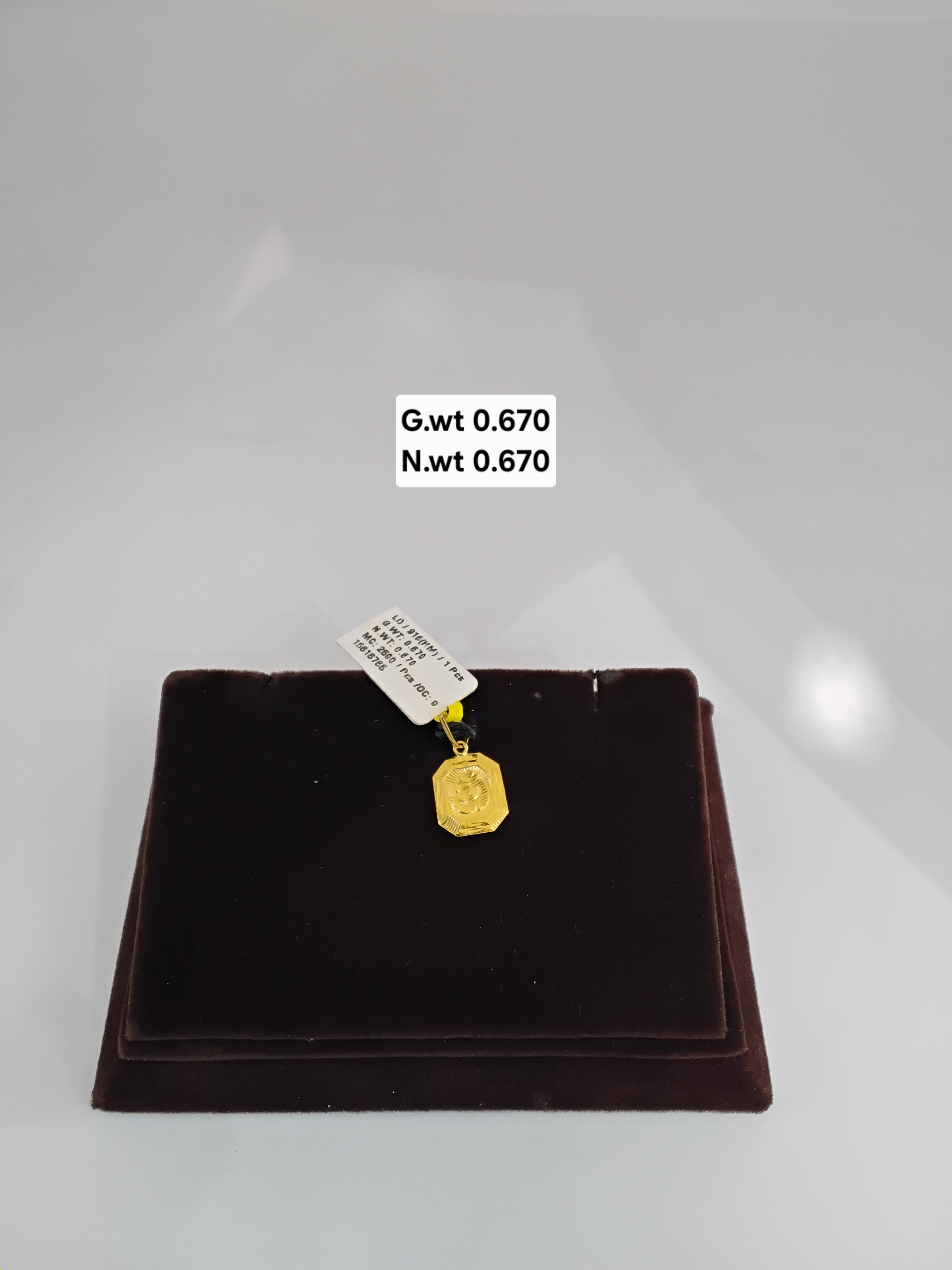 Om Gold Pendant