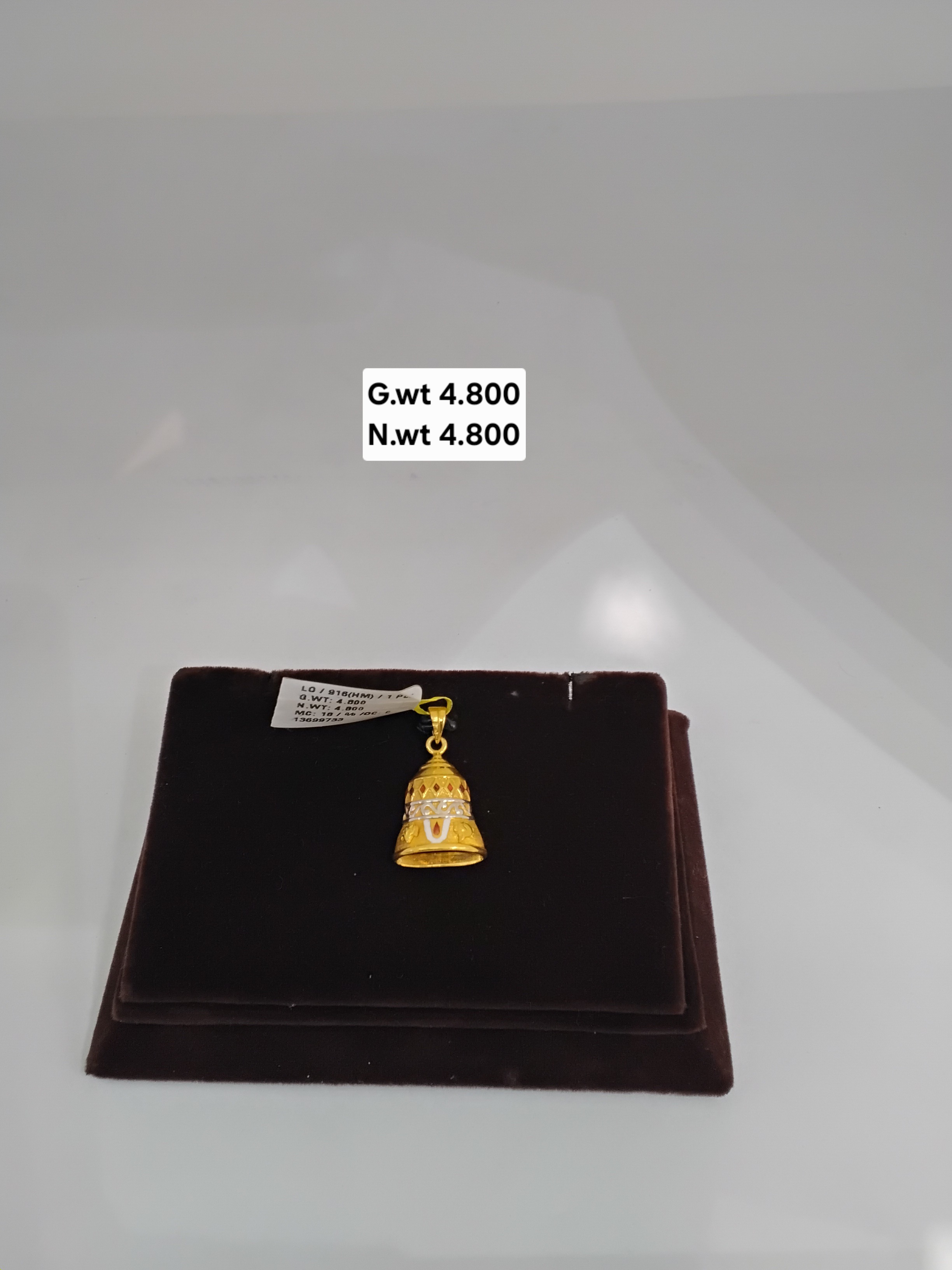 Temple Bell Gold Pendant