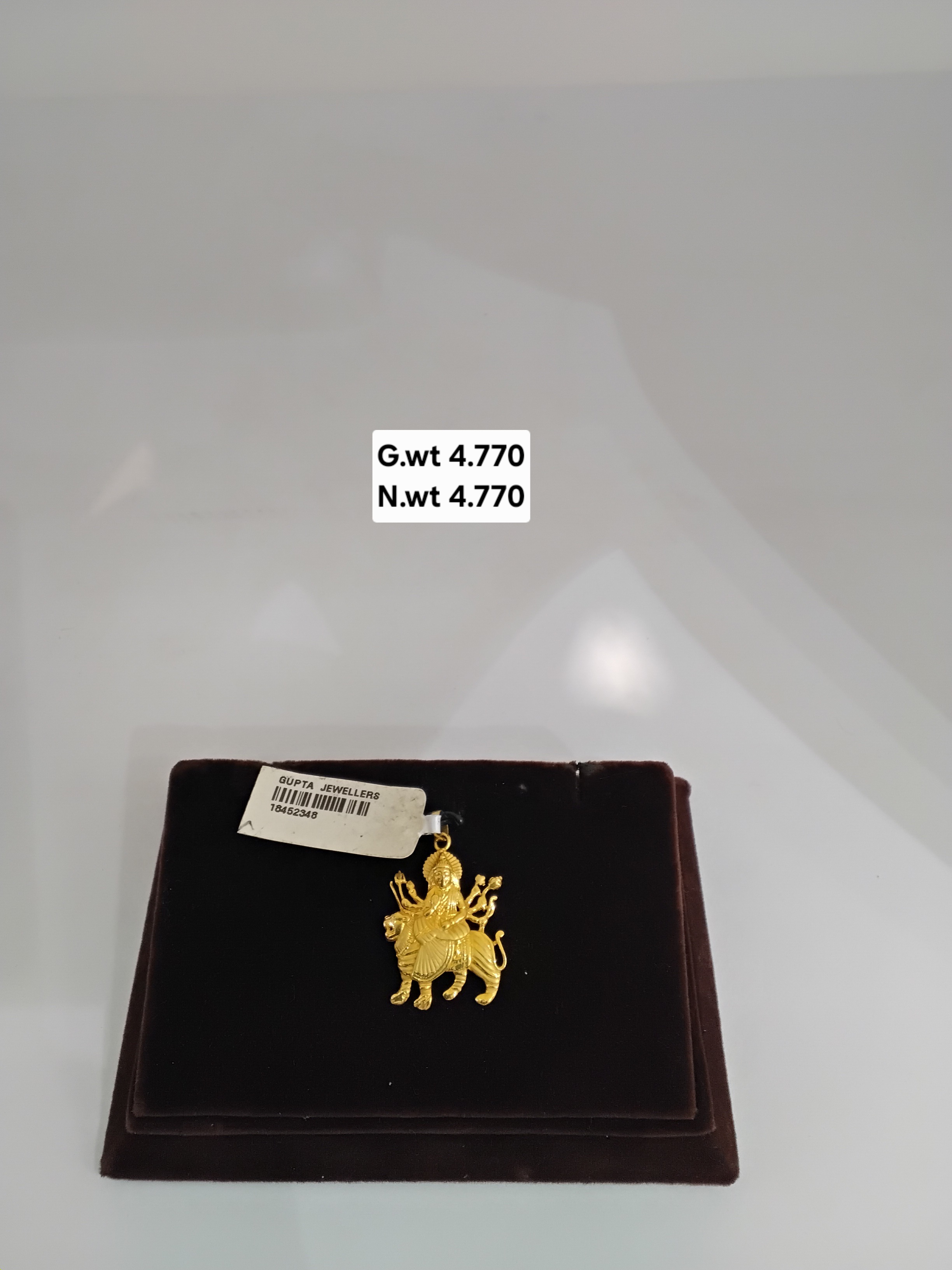 Durga Mata Gold Pendant