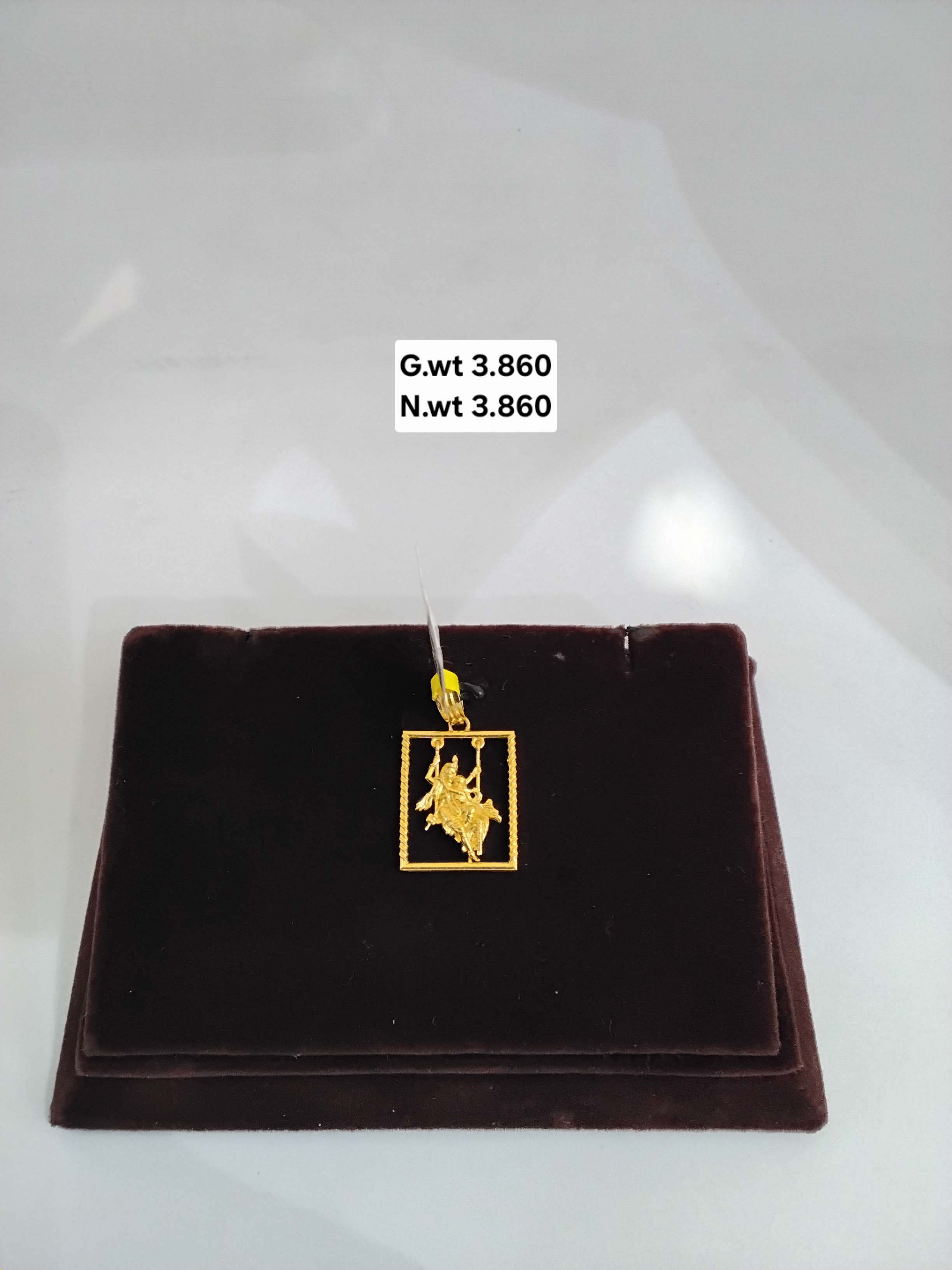 Radha Krishna Gold Pendant 