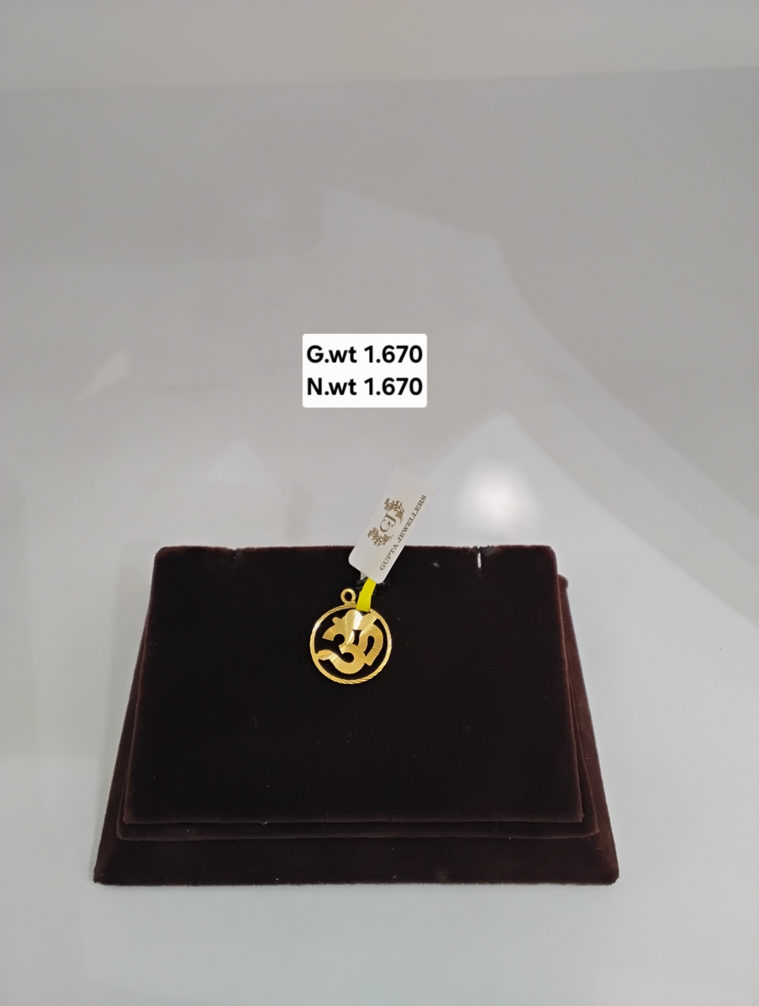 Om Gold Pendant 