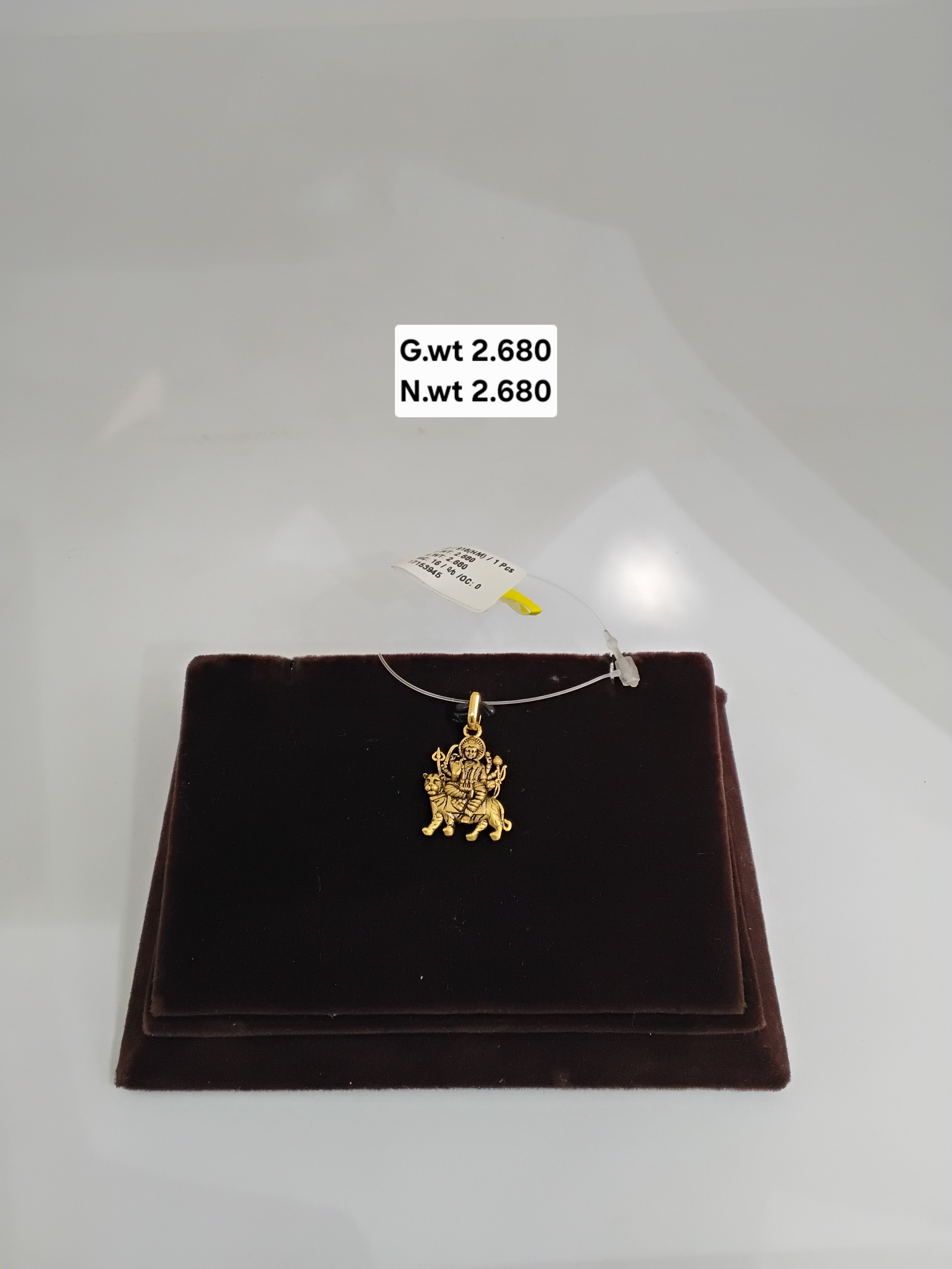 Durga Mata Gold Pendant
