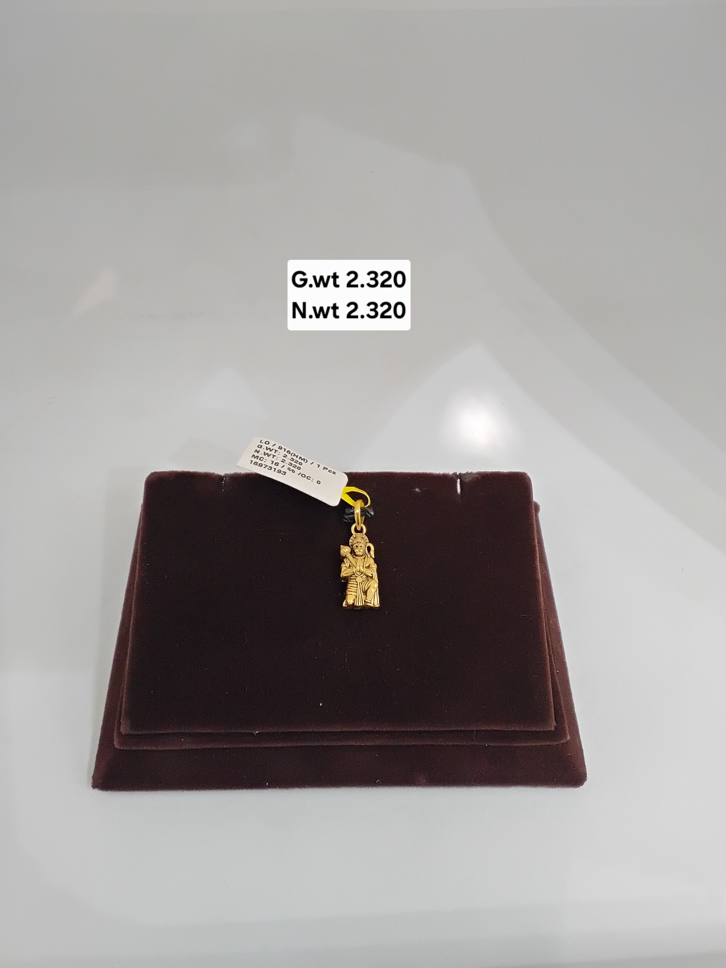 Hanuman Ji Gold Pendant