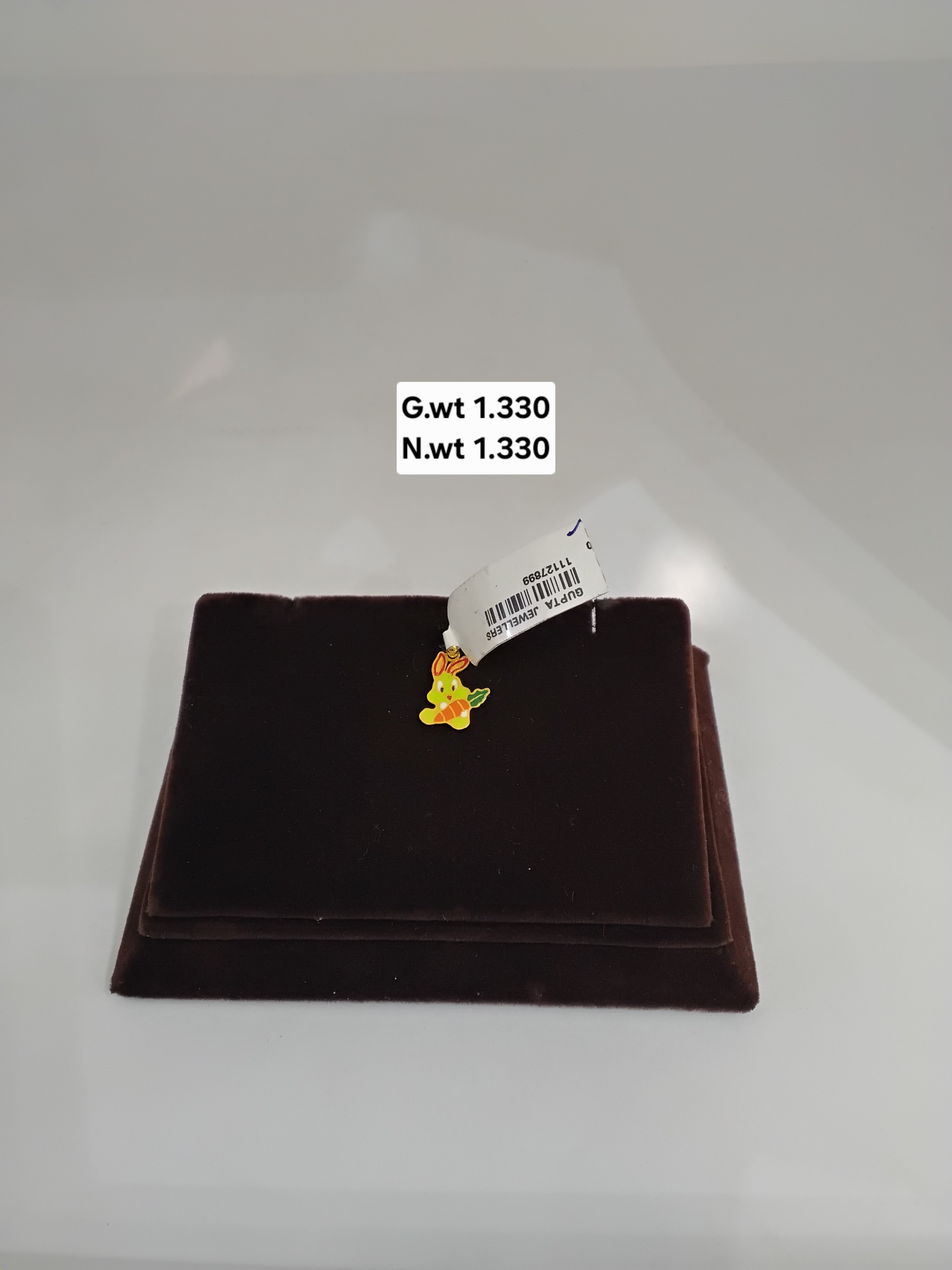 Gold Rabbit Pendant