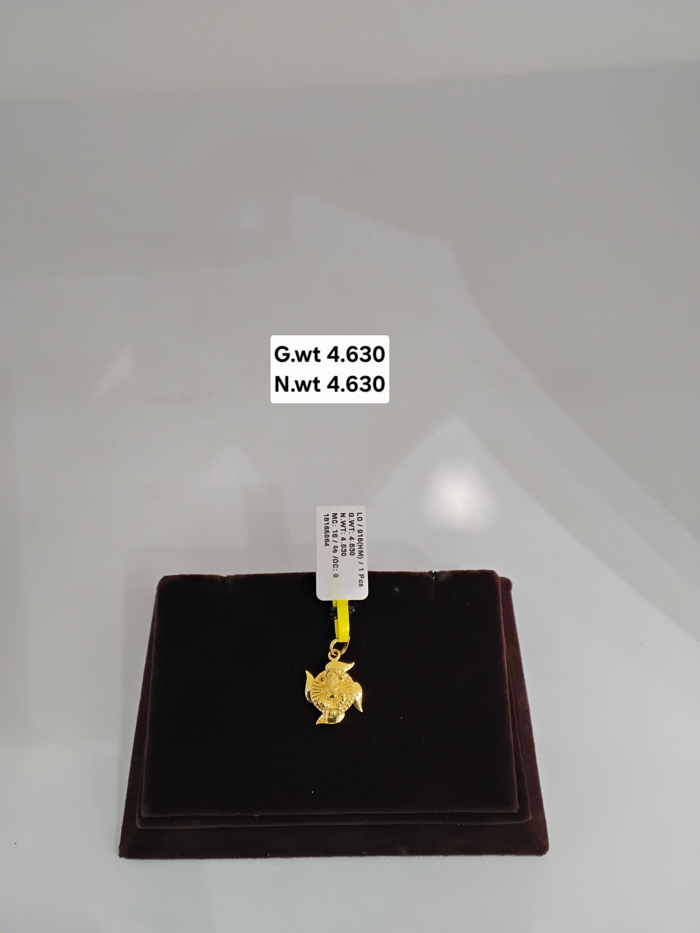 Ganesh Ji Gold Pendant