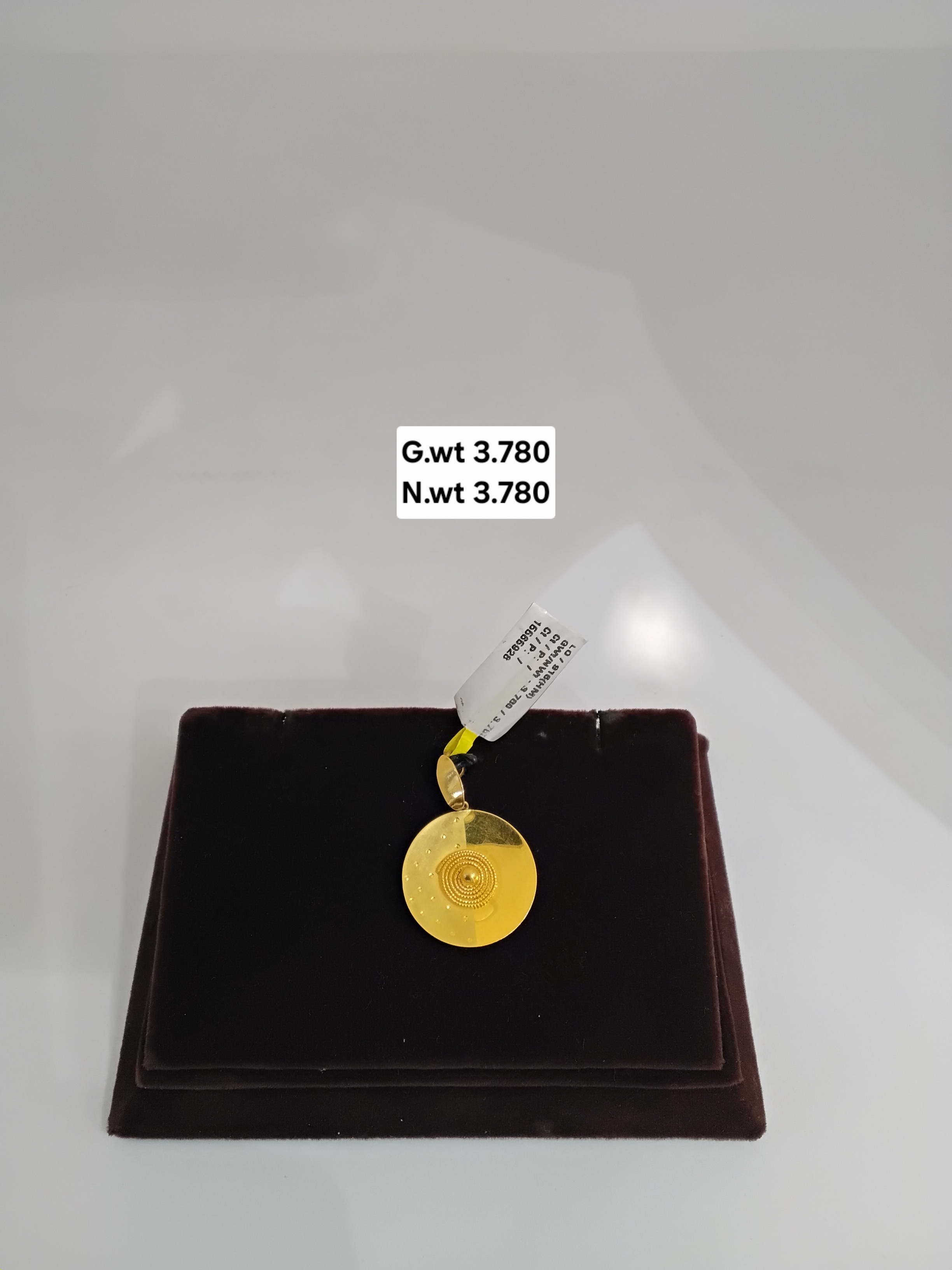 Round Designer Gold Locket
